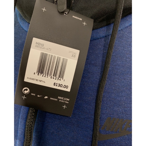 Nike Tech Fleece Mens Windrunner Hooded Sweatshirt - Picture 3 of 8